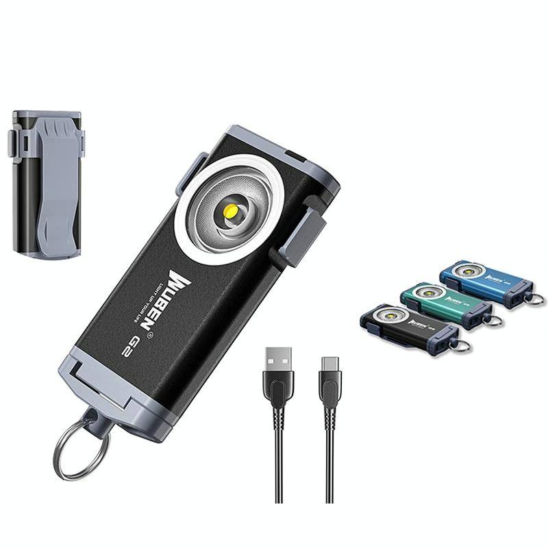 WUBEN G2 Strong Light LED Flashlight USB Outdoor Campers And Household Super Bright Key Chain Lig...