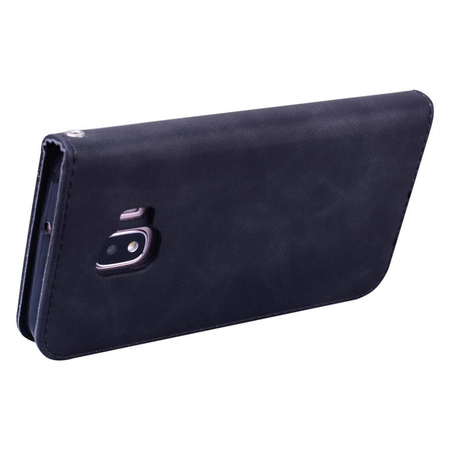For Samsung Galaxy J2 Core Frosted Business Magnetic Horizontal Flip PU Leather Case with Holder ...