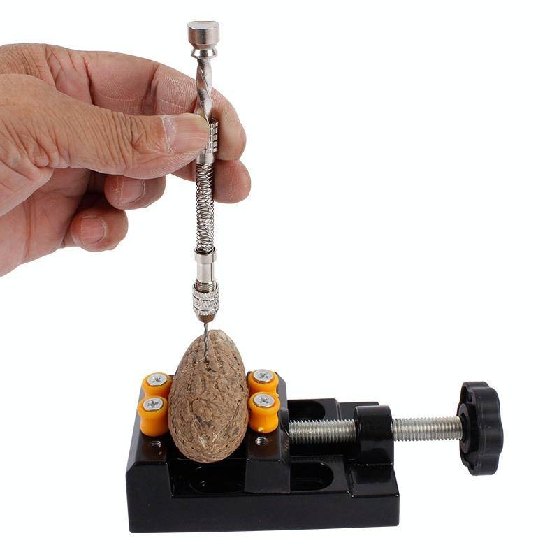 HIAIM Punch Semi-automatic Twist Drill Hand Drill Set, Specification:Hand Drills +0.3-1.6 Bits 20...
