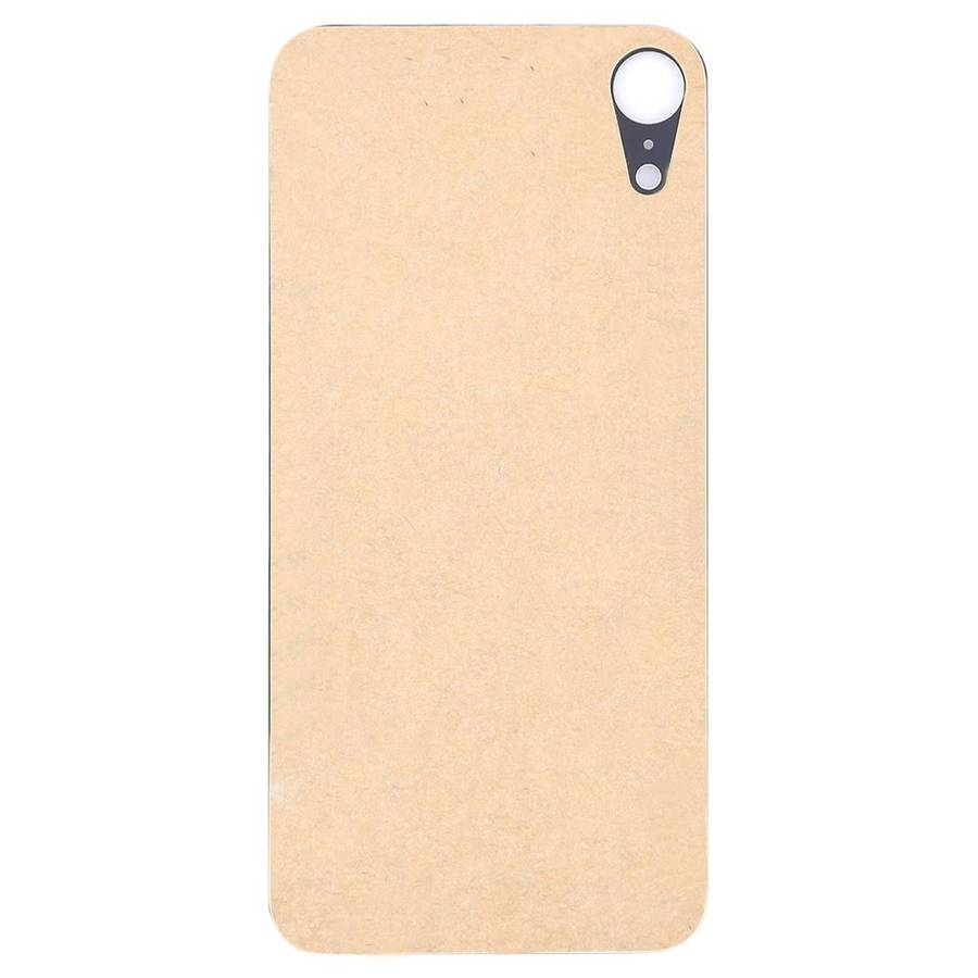 Easy Replacement Big Camera Hole Glass Back Battery Cover with Adhesive for iPhone XR(Black)