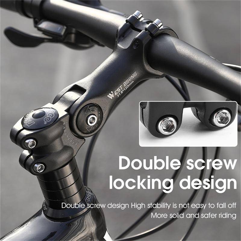 WEST BIKING Mountain Bike Adjustable Handlebar Angle Riser Handlebar Lift Accessories 31.8x85mm