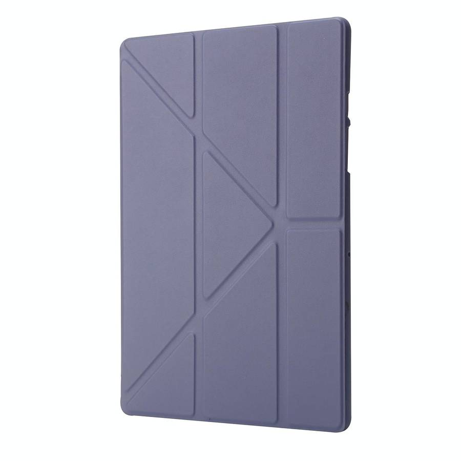 For Samsung Galaxy Tab A8 10.5 2021 Deformation Transparent Acrylic Horizontal Flip PU Leather Ta...