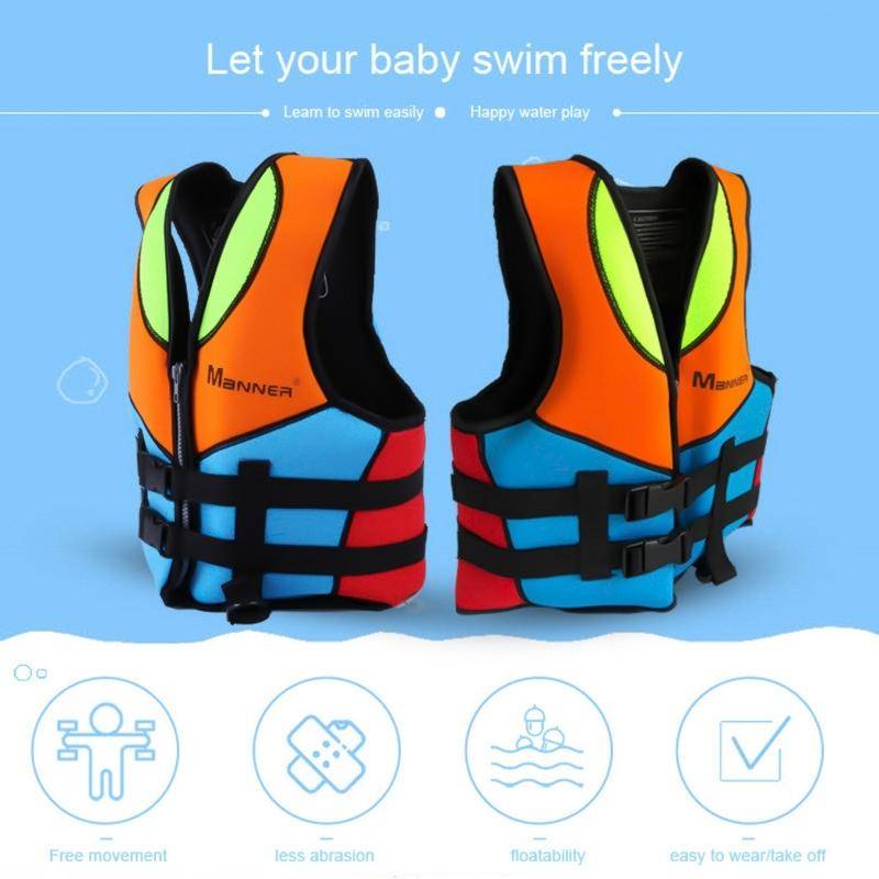 MANNER QP2007 Children Buoyancy Vest Swimming Aid Life Jacket, Size:S