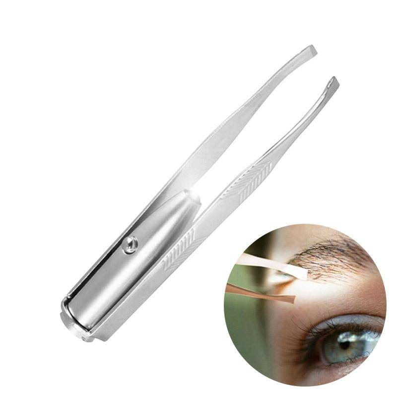 3 PCS Eyebrow Tweezer With LED Light Make Up Tool Eyes Eyelashes Hair Removal Makeup Tools Beauty...