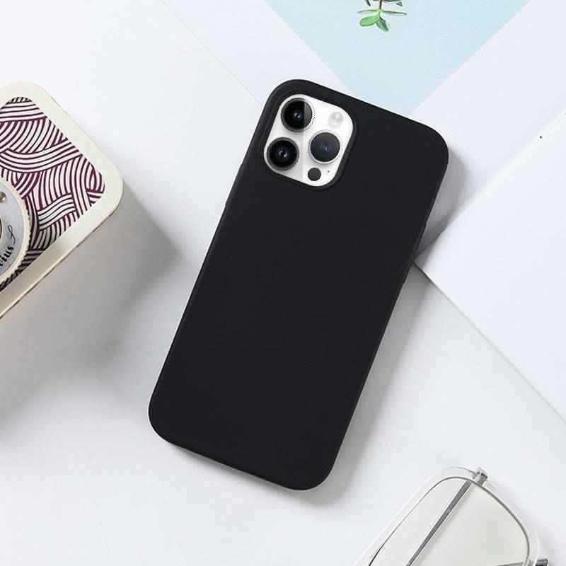 For iPhone 14 Plus Solid Silicone Phone Case(Sand Pink)