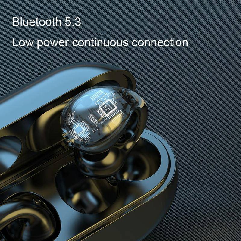 BT12 Wireless Bluetooth Ear Clip Sport Noise Reduction Headphones(Black)
