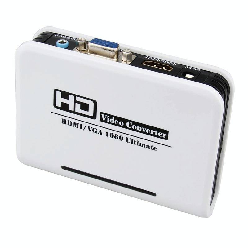 1080P HDMI to VGA adapter Digital to Analog Video Audio Converter Cable for Xbox 360 PS3 PS4 PC L...