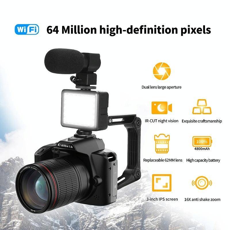 Dual-camera Night Vision 64 Million Pixel High-definition WIFI Digital Camera Standard+Light+Lens...