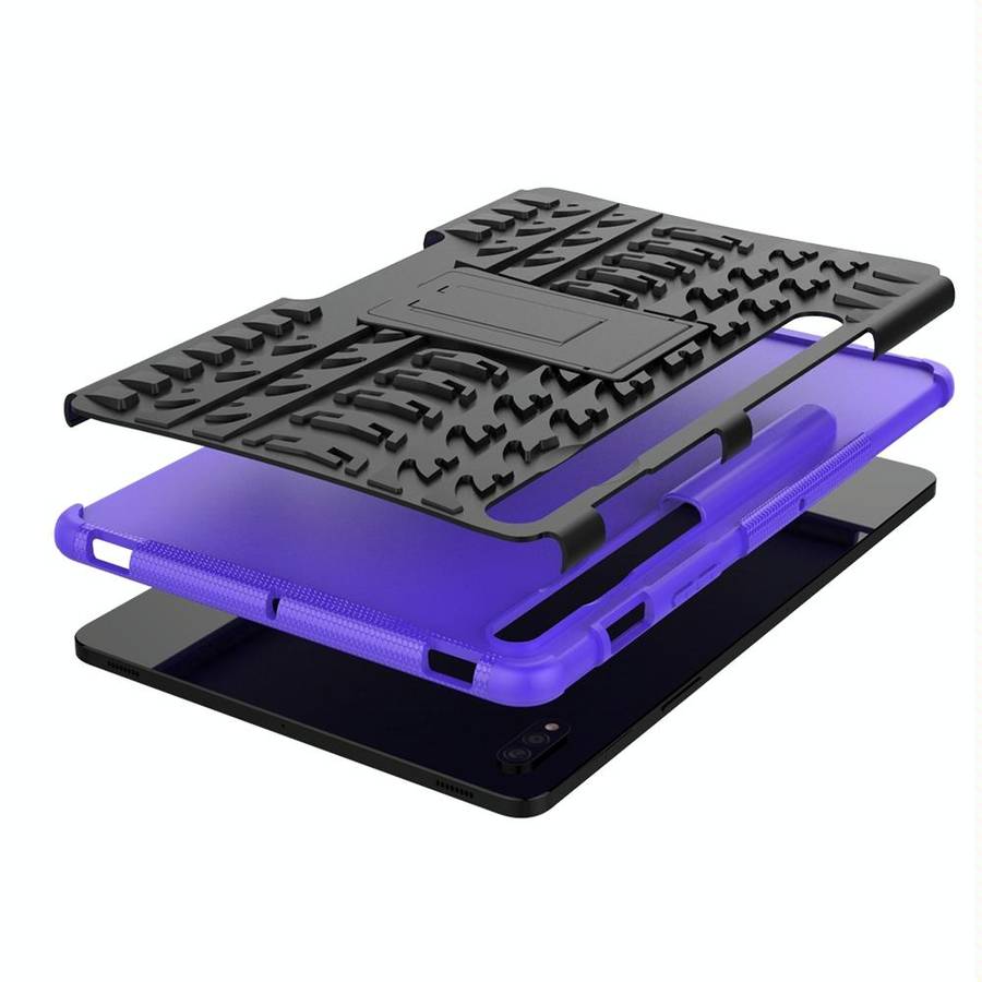 For Samsung Galaxy Tab S8 / Galaxy Tab S7 T870 / T875 Tire Texture Shockproof TPU+PC Protective C...