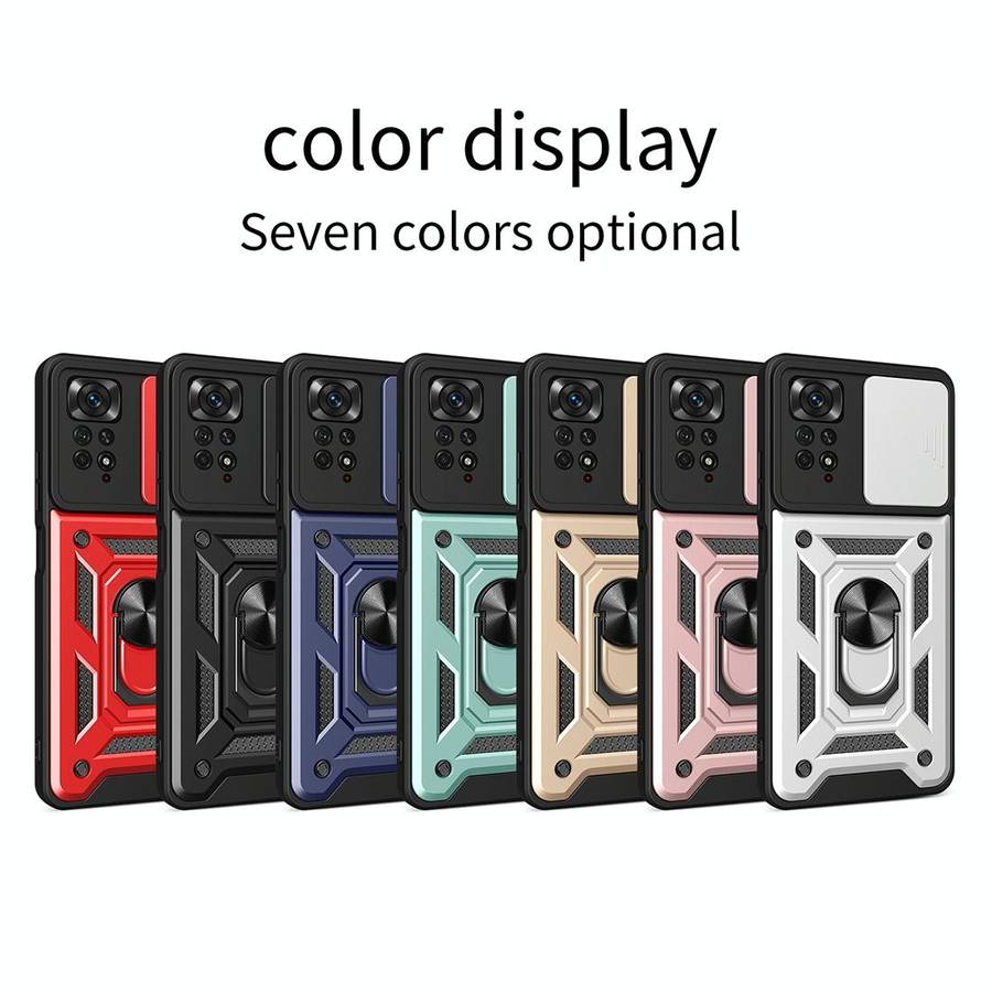 For Xiaomi Redmi Note 11 Pro (Global) Sliding Camera Cover TPU+PC Phone Case(Blue)