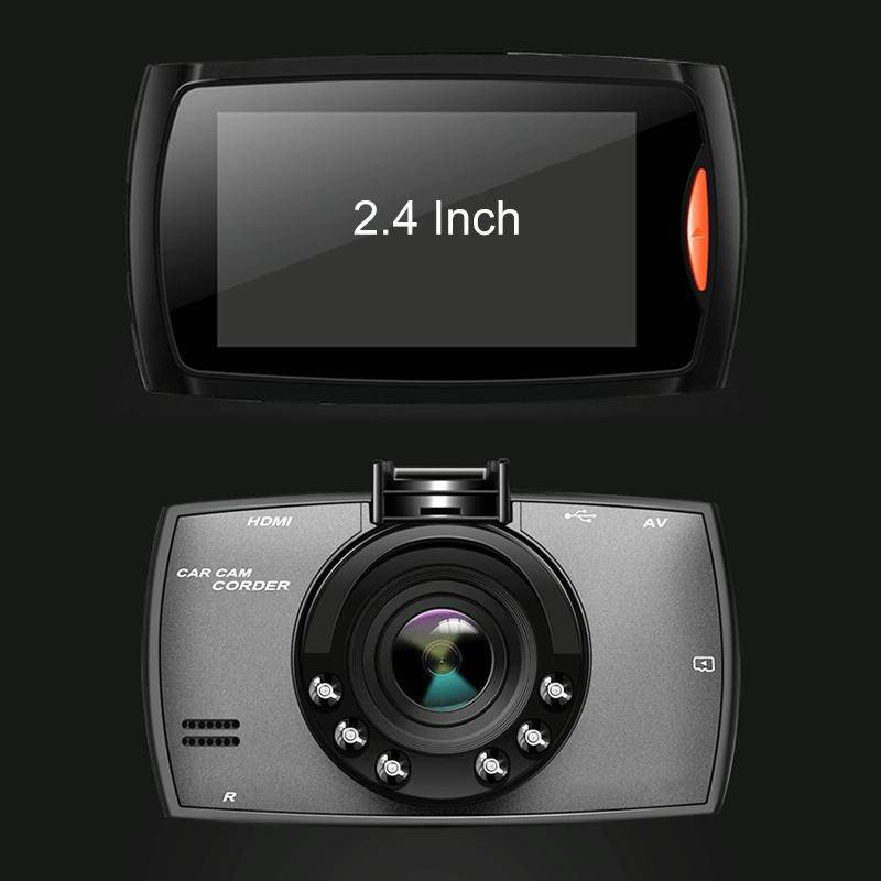 G30 2.4 inch Car 480P Single Recording Driving Recorder DVR Support Parking Monitoring / Loop Rec...