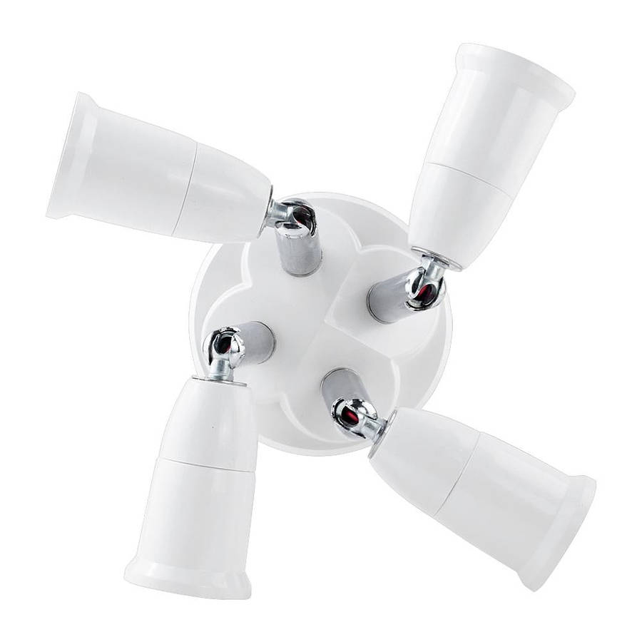 E27 to E27 Splitter Adjustable LED Light Bulb Holder Adapter Converter Socket Light Bulb Holder, ...
