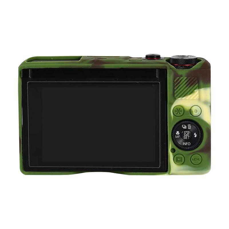 For Canon PowerShot G7 X Mark III / G7X III / G7X3 Soft Silicone Protective Case(Camouflage)