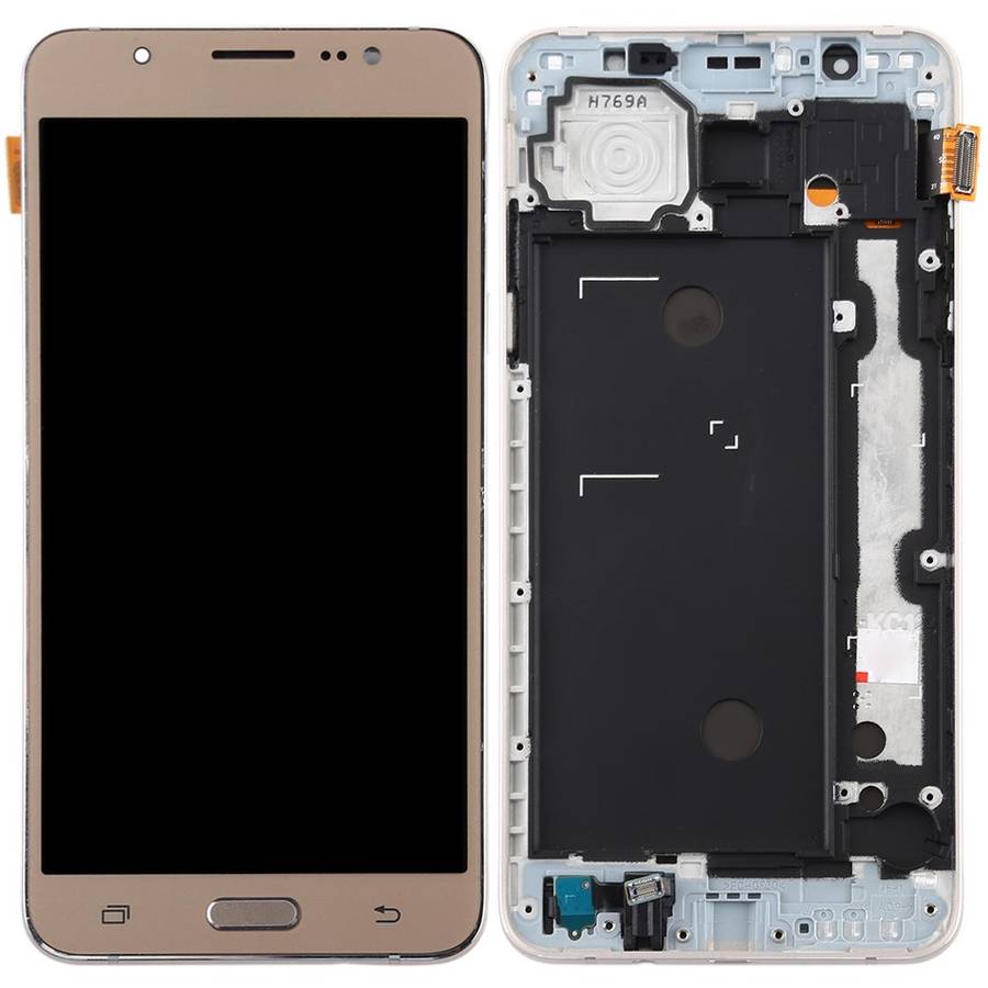 TFT LCD Screen for Galaxy J7 (2016) / J710F Digitizer Full Assembly with Frame (Gold)