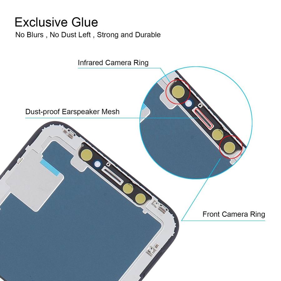 Soft OLED LCD Screen For iPhone X with Digitizer Full Assembly