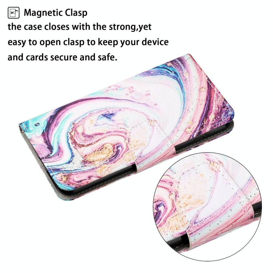 For Huawei P smart 2021 Colored Drawing Pattern Horizontal Flip Leather Case with Holder & Card S...