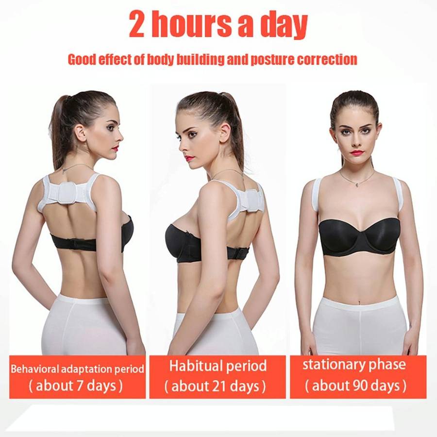 Adjustable Women Back Posture Corrector Shoulder Support Brace Belt Health Care Back Posture Belt...