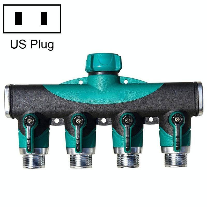 4 In 1 Multi-function Garden Water Sprinklers Lawn Irrigation Valve Water Dividing Controller Wat...