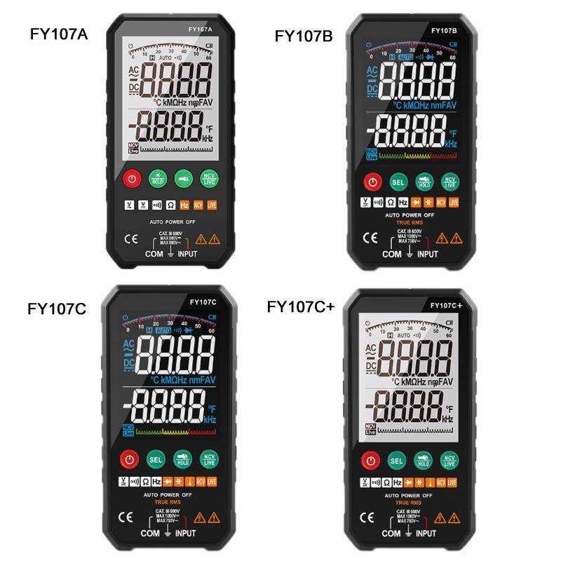 FY107B Automatic/Manual Colour Screen High Precision Intelligent Portable Digital Multimeter With...