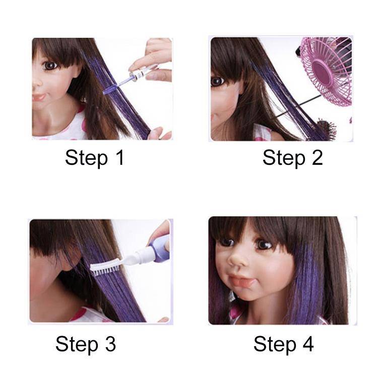 One-time Hair Temporary Color Hair Dye Non-toxic DIY Hair Color Mascara Dye Cream Hair(Red)