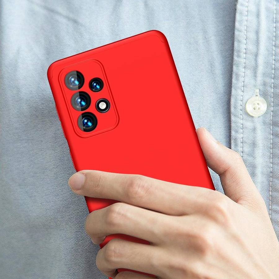 For Samsung Galaxy A33 5G GKK Three Stage Splicing Full Coverage PC Phone Case(Red)