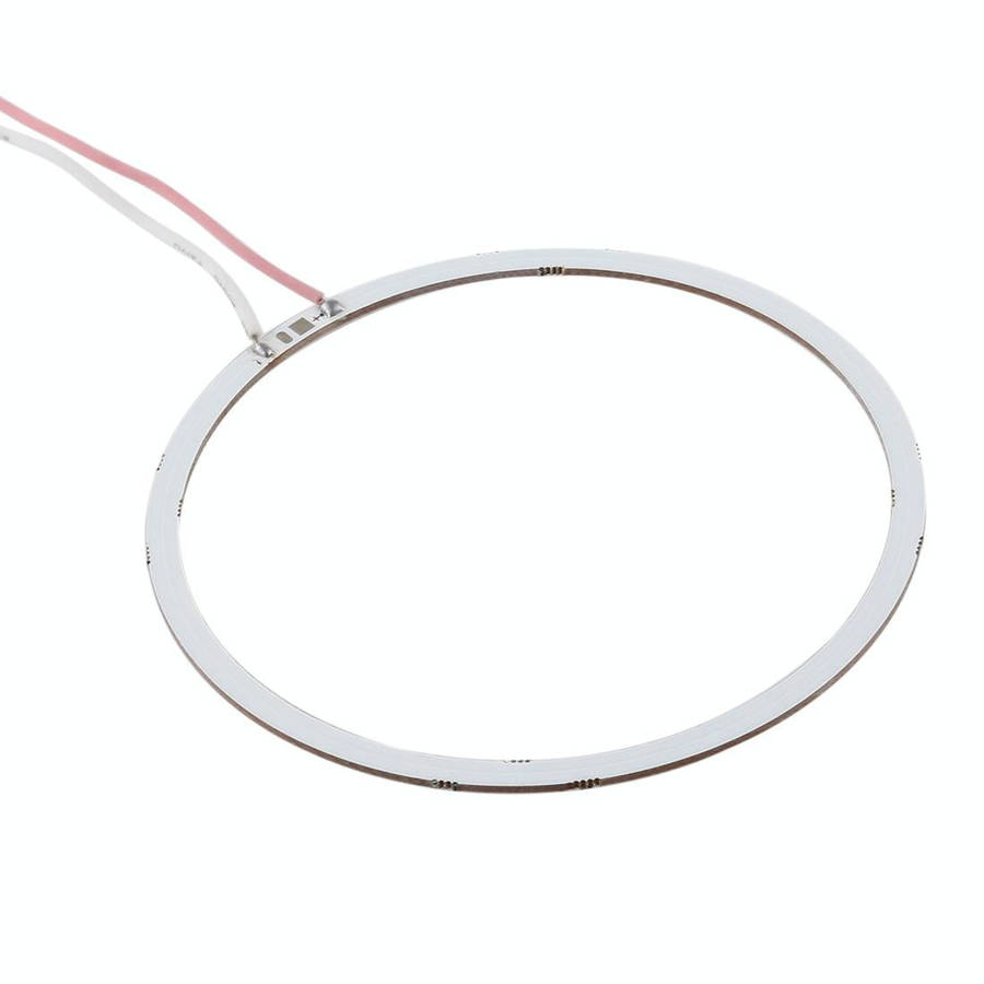 90mm 5W 180LM Angel Eyes Circles Car Headlight White Light COB LED Lights for Vehicles, DC 12-24V