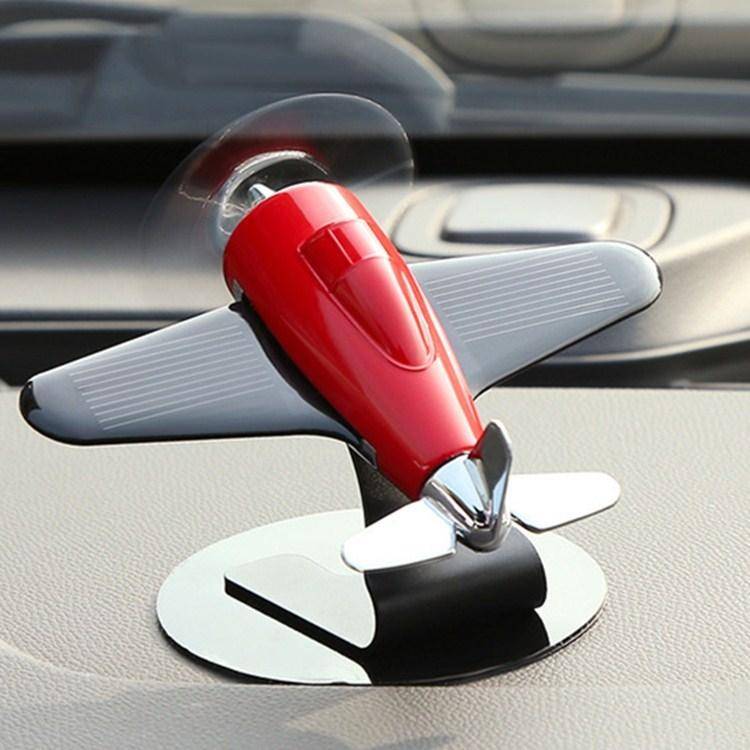 Aromatherapy Decorations for Cars Solar Aircraft Car Decorations(Red)