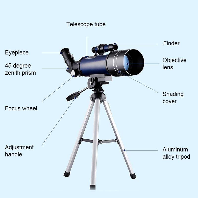 WR852-3 16x/66x70 High Definition High Times Astronomical Telescope with Tripod & Phone Fixing Cl...
