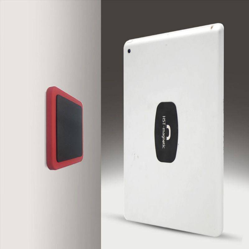 Wall-mounted iPad Magnetic Adsorption Universal Sticker Mobile Phone Wall Bracket(Orange A)