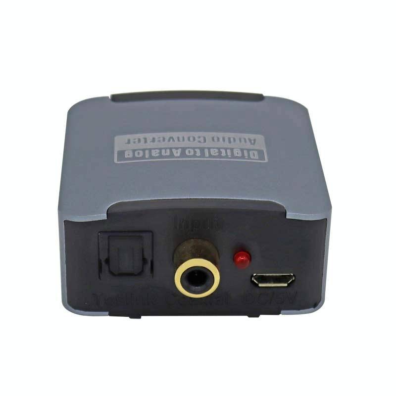 YQ-080 Digital Fiber Optic Coaxial Audio Converter, Interface: Host+USB Power Cable+Fiber Optic C...