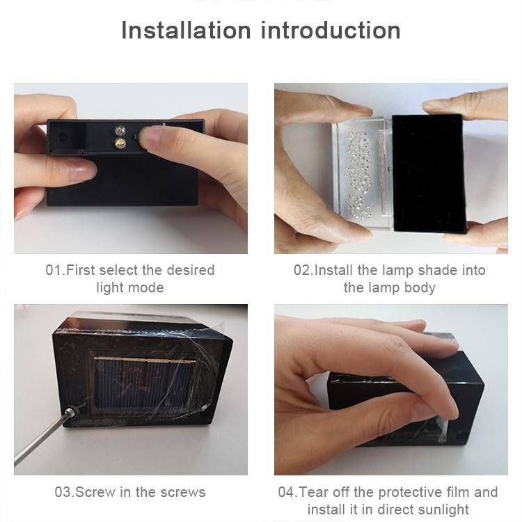 6 PCS LED Solar Deck Light Waterproof Garden / Home / Driveway / Stairs / Outside Wall