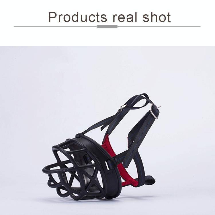 Dog Muzzle Prevent Biting Chewing and Barking Allows Drinking and Panting, Size: 8.8*8.4*11cm(Black)