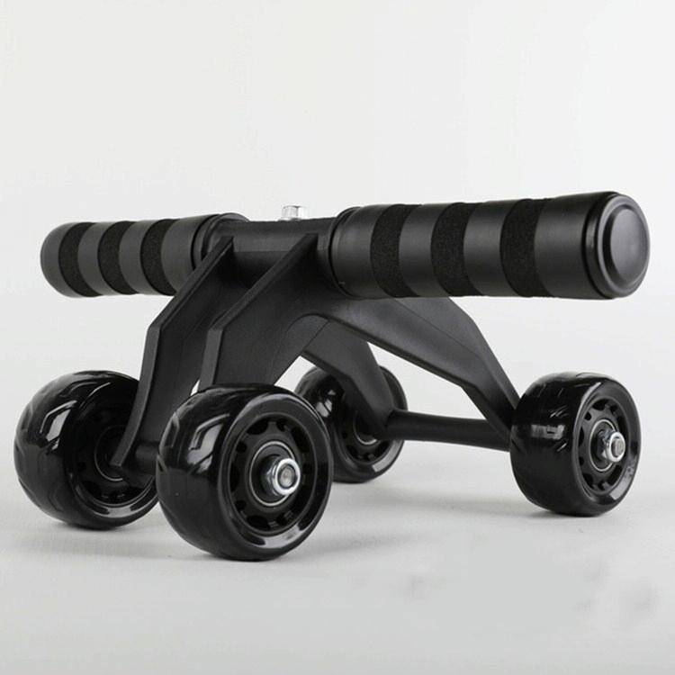 Multifunctional Frog-Style Four-wheel Abdominal Wheel Abdominal Muscle Exercise Fitness Equipment...