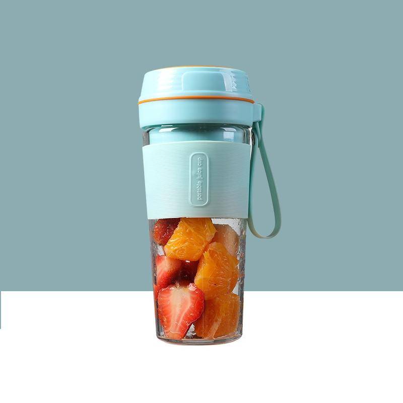 FS1300 Mini Juicer Home Portable Cooking Machine Student Juice Cup Juicer, Colour: Gem Blue Four ...