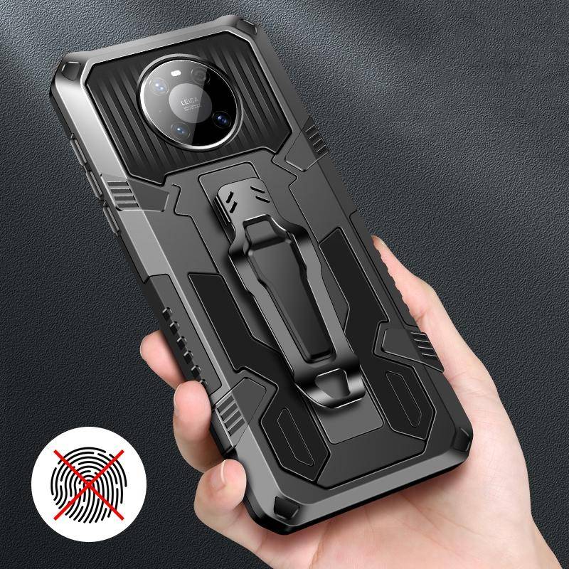 For Huawei Mate 40 Pro Machine Armor Warrior Shockproof PC + TPU Protective Case(Black)