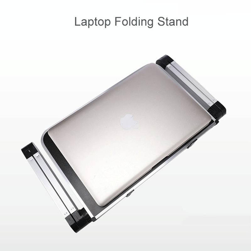 Universal 360 Degree Adjustment Folding Aluminum Alloy Laptop Stand(Black)