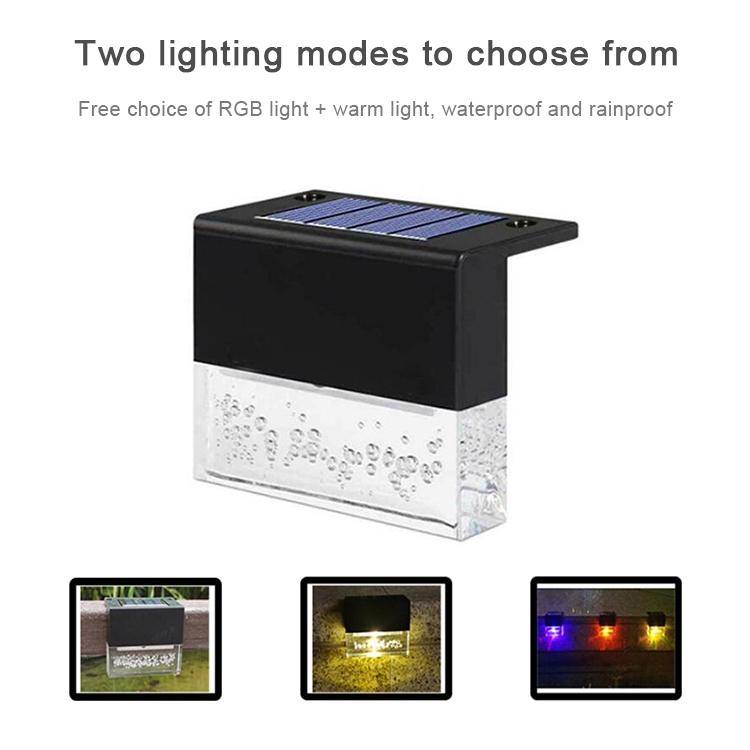 6 PCS LED Solar Deck Light Waterproof Garden / Home / Driveway / Stairs / Outside Wall