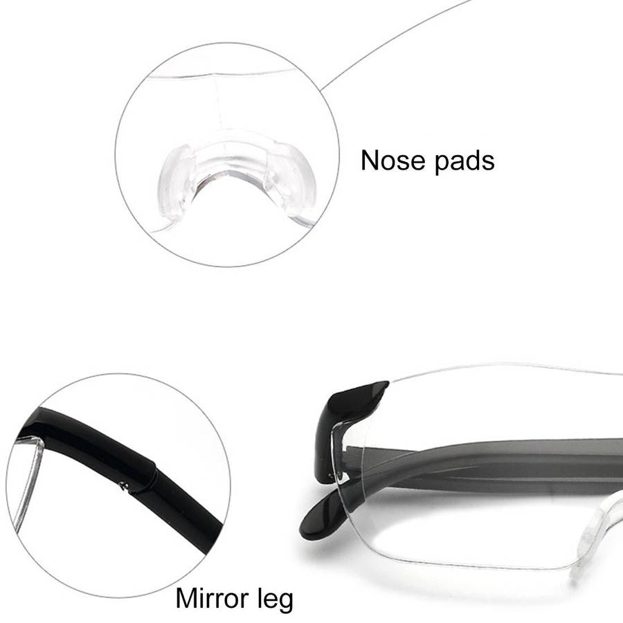 Presbyopic Glasses, Ultra Thin High-definition 1.6X Portable Presbyopic Hypermetropic Reading Gla...