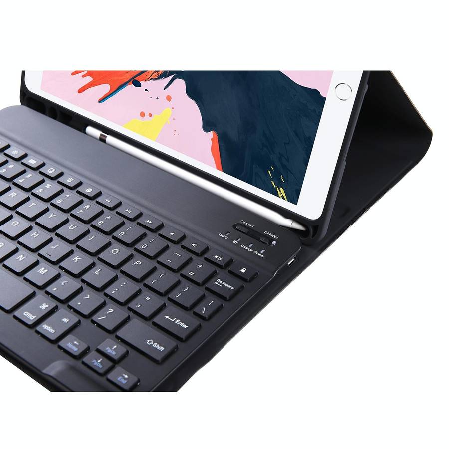 T098B Integrated Ultra-thin Candy Colors Bluetooth Keyboard Tablet Case for iPad Air 4 10.9 inch ...