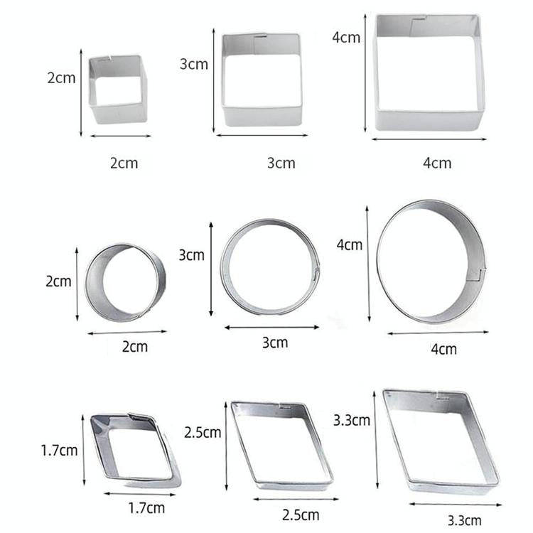 30 PCS / Set Stainless Steel Biscuit Mold