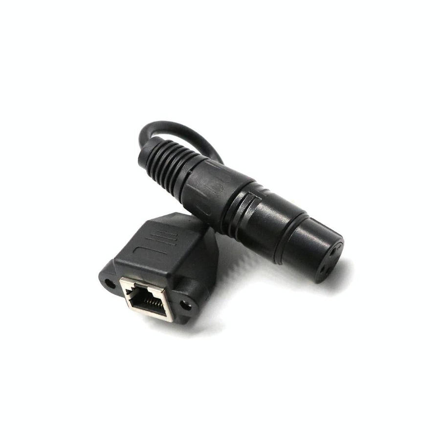 15cm XLR 3 Pin Female To RJ45 Female Network Connector Adapter Converter Cable
