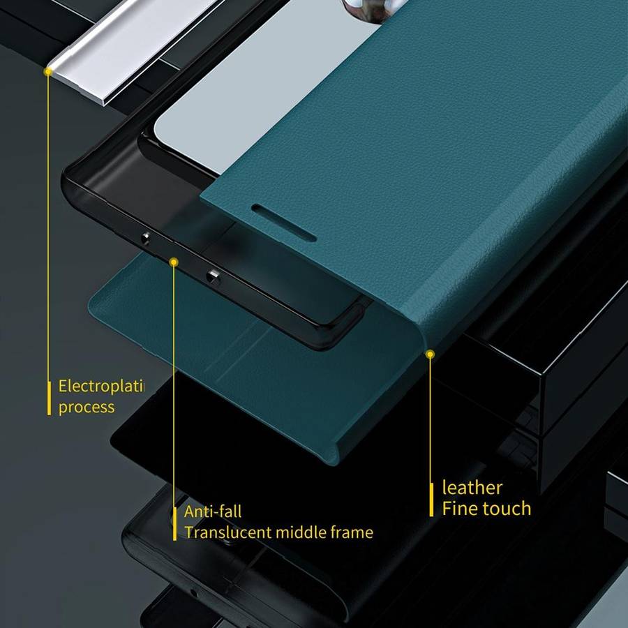 For Xiaomi 12T / 12T Pro / Redmi K50 Ultra Side Electroplated Magnetic Leather Phone Case(Green)