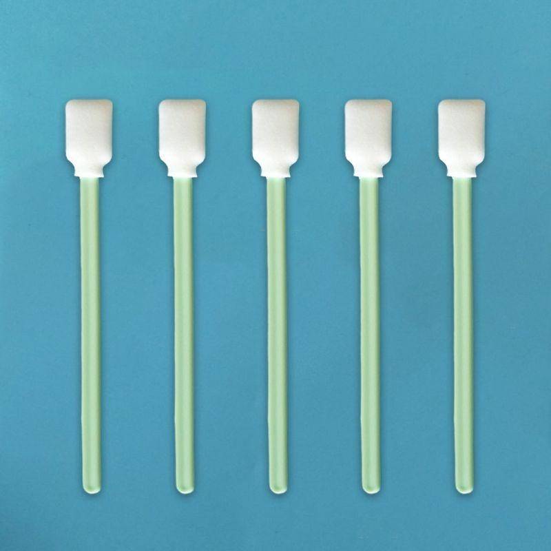 100 Sticks Inkjet Sponge Flat Head Cleaning Wipe Industrial Rod, Size:13cm(5 inch Small Wide Spon...