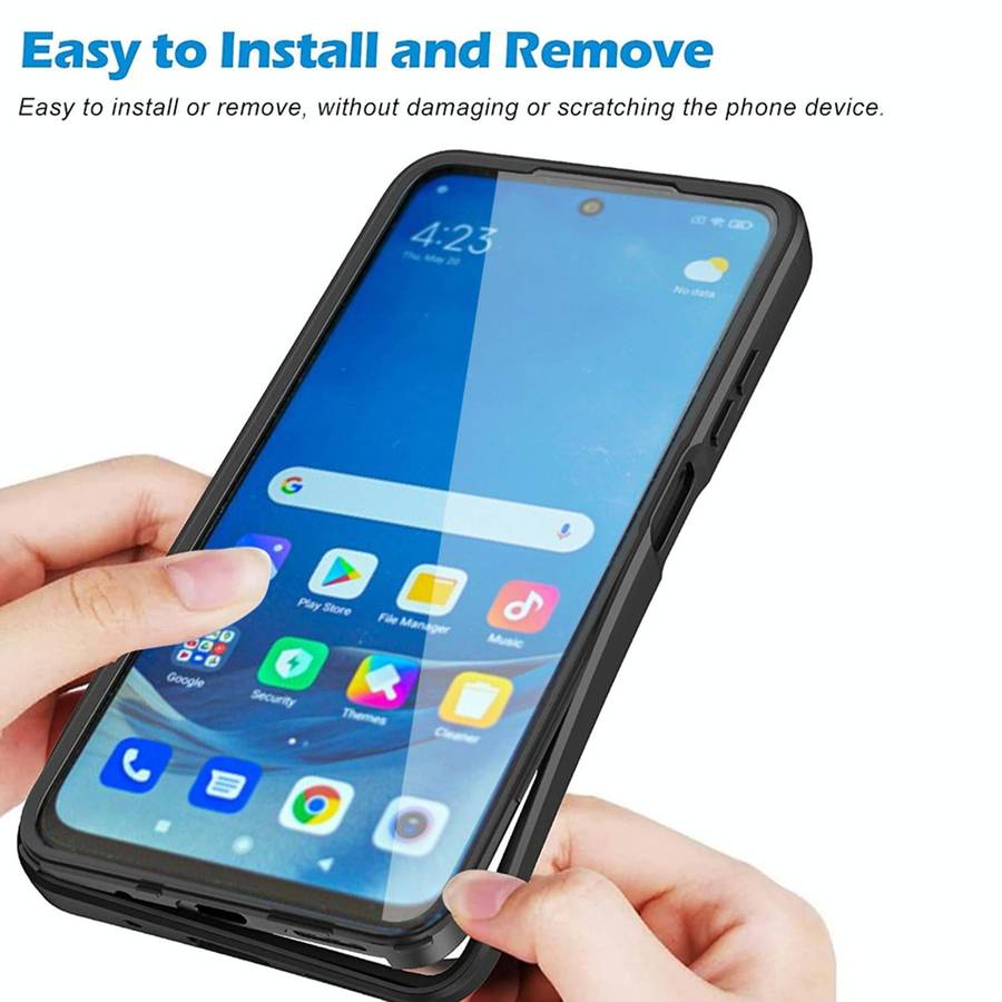 For Xiaomi Redmi Note 10 5G Acrylic + TPU 360 Degrees Full Coverage Phone Case(Black)