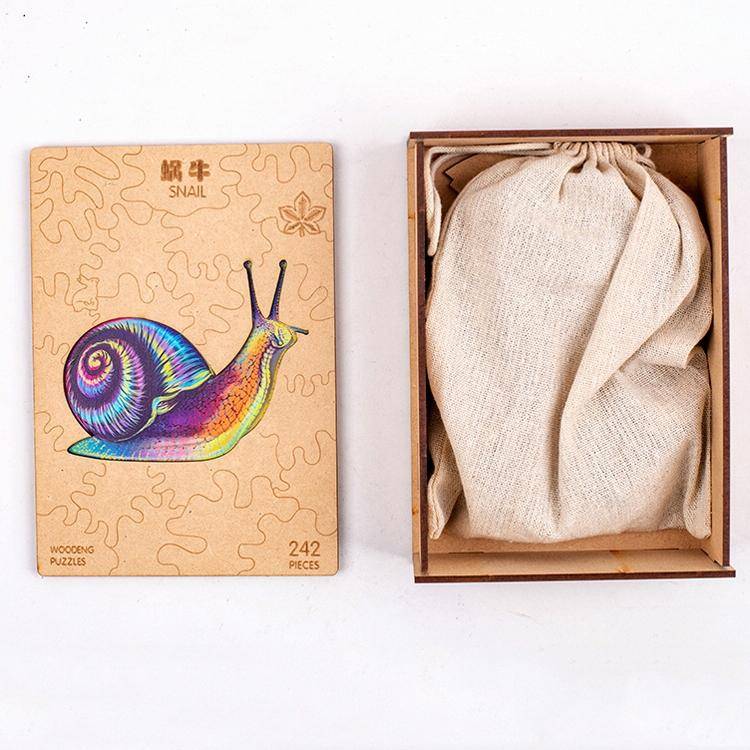 Irregular Wooden Animal Alien Puzzle High-Difficulty Three-Dimensional Puzzle Toy(Fox Head)