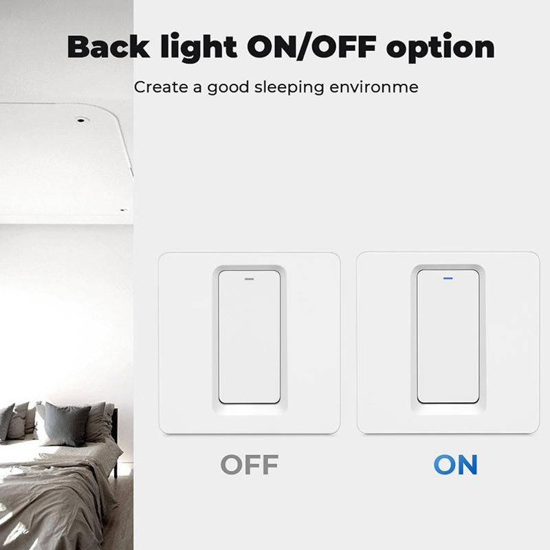 Tuya ZigBee Smart Single-fire Zero-fire Sharing Switch Phone Control Voice Panel EU Plug, Spec: 3...