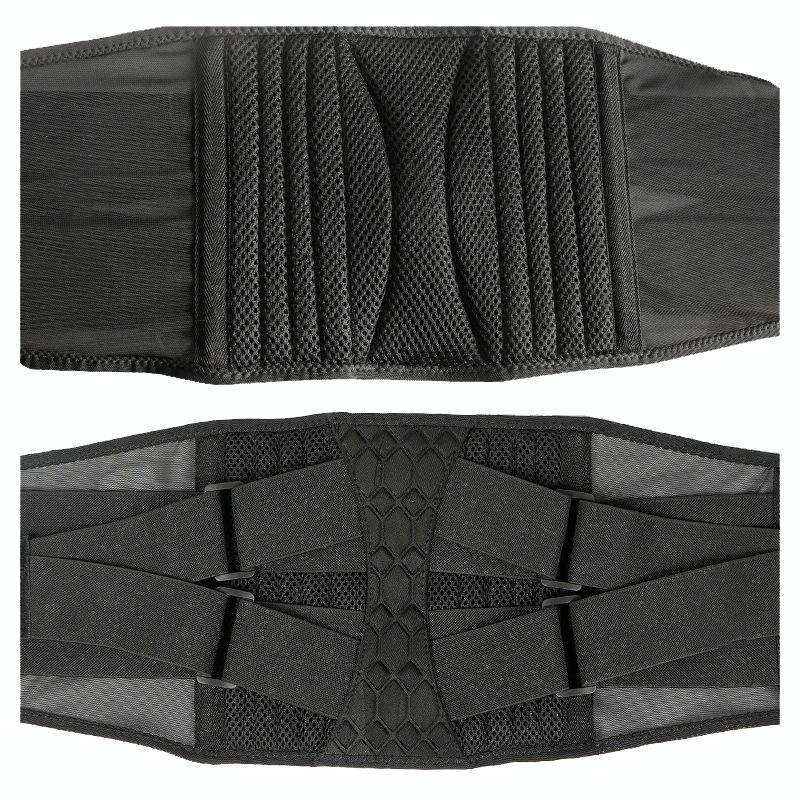 Men Steel Plate Squatting Weightlifting Exercise Use Waist and Abdominal Belt, Size: XL(Black)