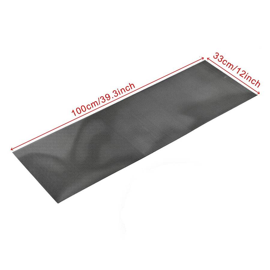 XH-6013 100x33cm Universal Car Grill Mesh Aluminum Alloy Grille Insert Bumper, Type:Small Hole(Bl...