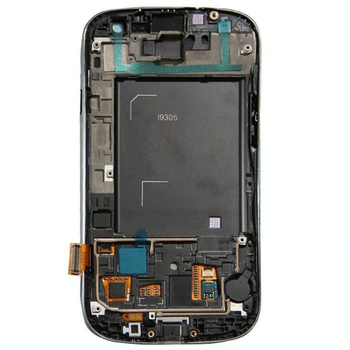 Original LCD Display + Touch Panel with Frame for Galaxy SIII LTE / i9305(White)