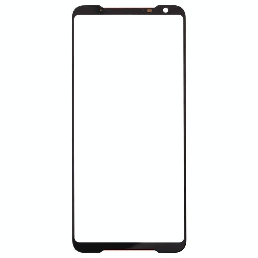 Front Screen Outer Glass Lens for Asus ROG Phone II ZS660KL (Black)